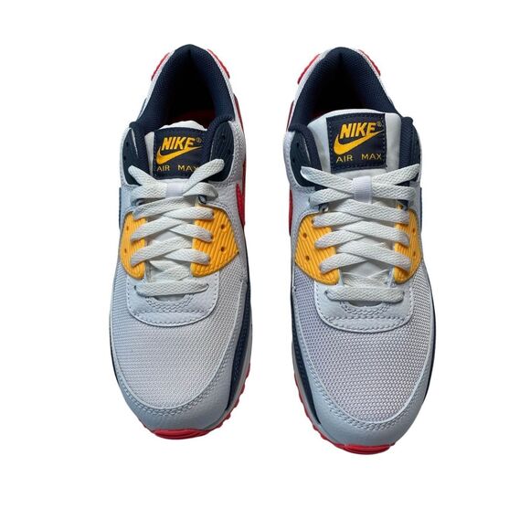 NIB Nike Unisex US 9 Air Max 90 HF4860-100 Round Toe Lace Up Sneaker Shoes - Picture 10 of 14